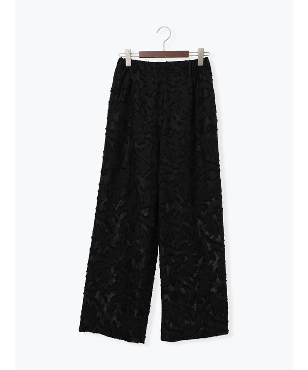 Te chichi カットジャガードパンツ(セットアップ可) ブラック