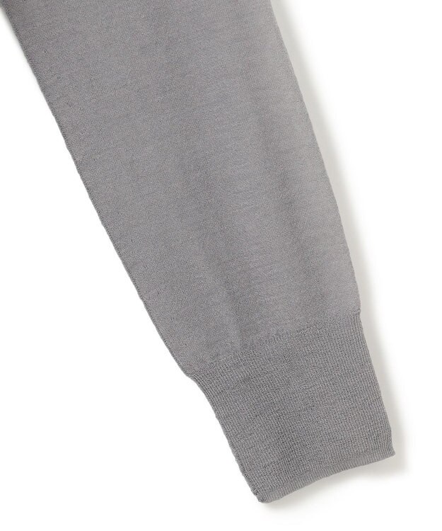 BEIGE， 【洗える・Oggi 10月号掲載】CADDO / シアーウールカーディガン Md.Gray