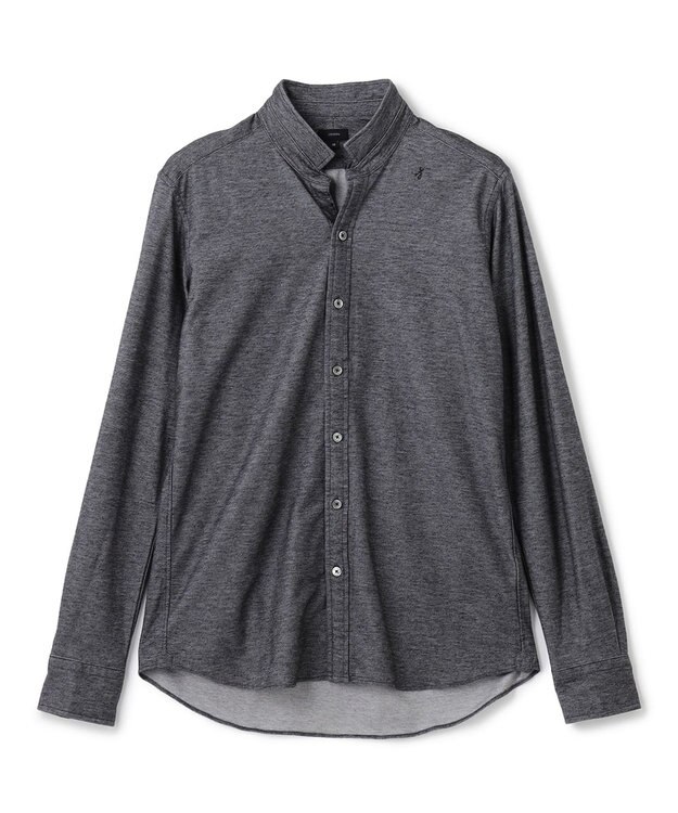 JOSEPH HOMME ツイルネルジャージー　ウイングカラーシャツ グレー系