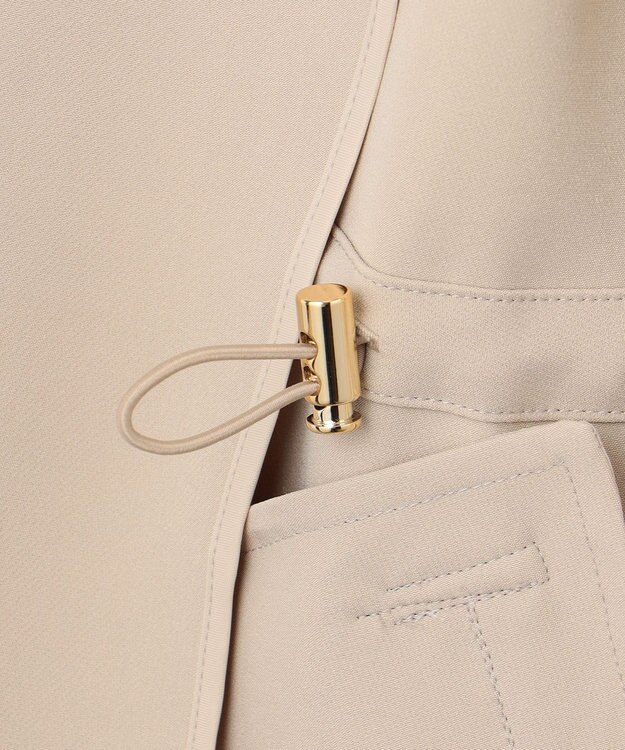 ANY SIS 【撥水・UVカット・洗える】フーデットロング コート ライトベージュ