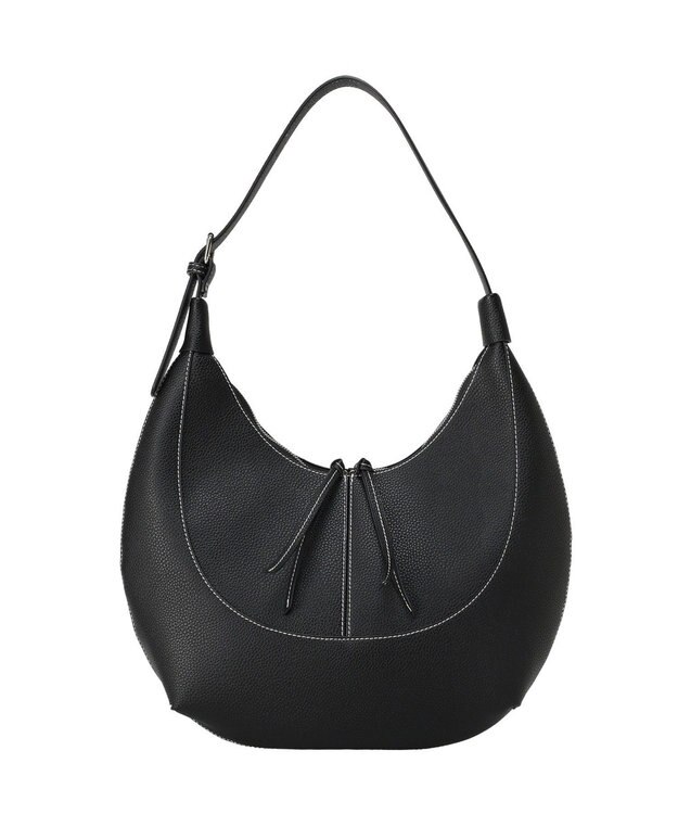 Green Parks ワンハンドルハーフムーンショルダーバッグ Black