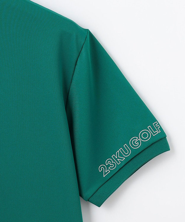 23区GOLF 【MEN】グラフィックロゴ 半袖ポロシャツ グリーン系