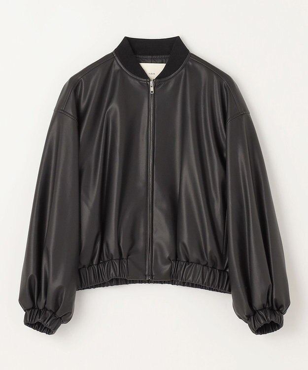 NAVE 【Nave】ヴィーガンレザー ブルゾン ブラック系