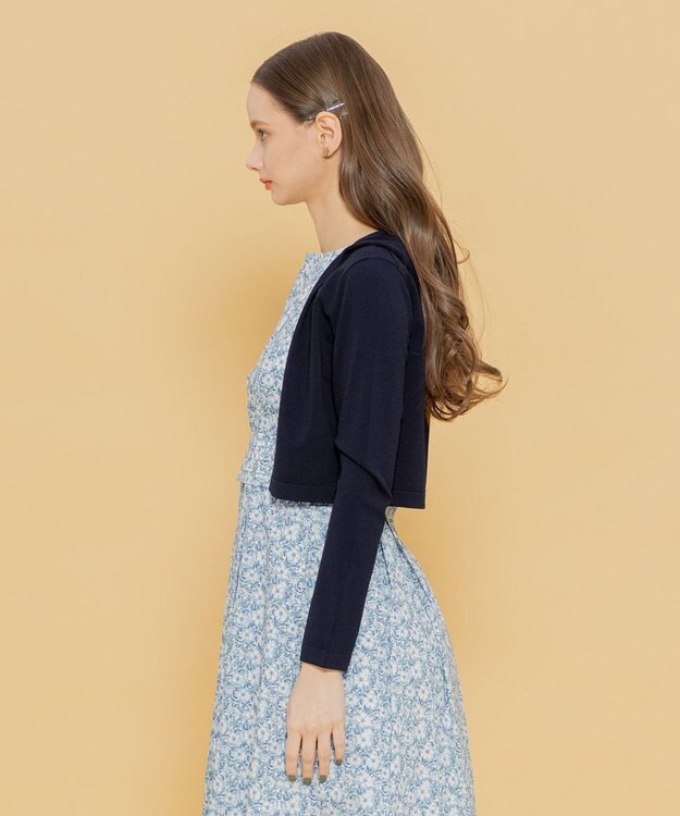TOCCA 【洗える！】LADY BIRD フーディーボレロ ネイビー系