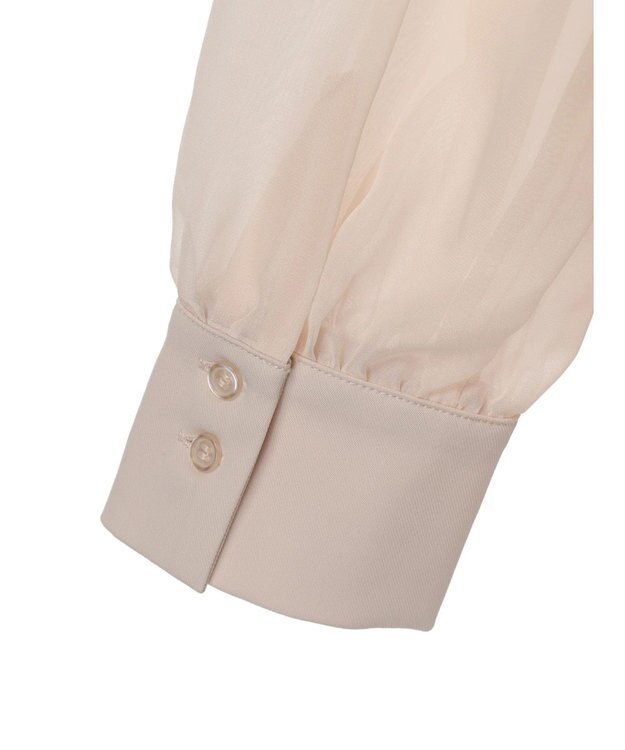 earth music&ecology シアードッキングブラウス Orange