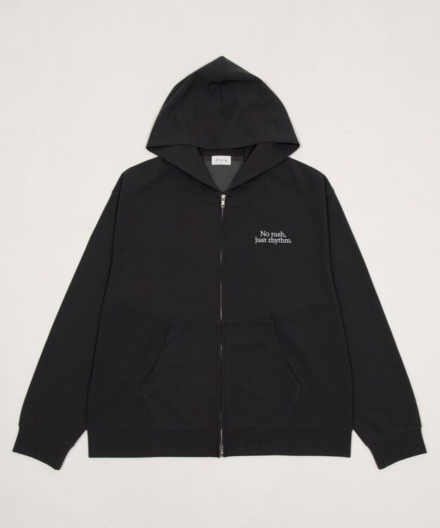 WEGO 【ユニセックス着用ITEM】アンサンブルZIPパーカー（LS） ブラック中濃色