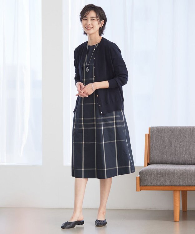 J.PRESS LADIES 【WEB限定】 ギャザー ミュール ブラック系