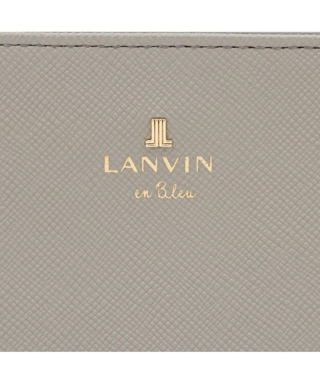 LANVIN en Bleu リュクサンブールカラー 二つ折りLファスナー財布 グレー