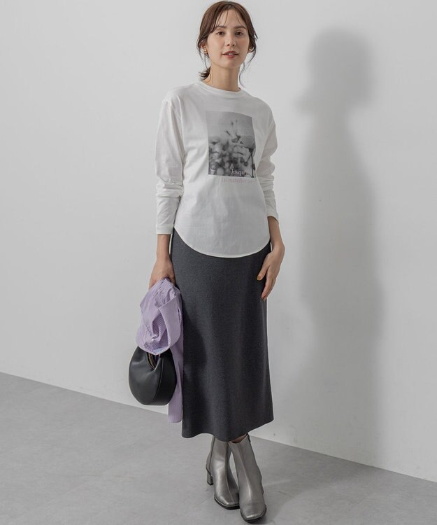 組曲 L 【WEB限定】スポンディッシュニットアップ グレー系