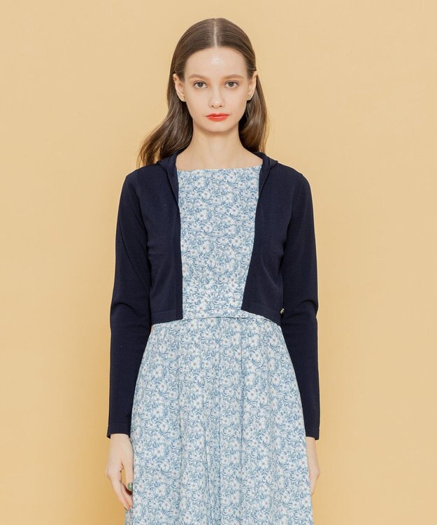 TOCCA 【洗える！】LADY BIRD フーディーボレロ ネイビー系