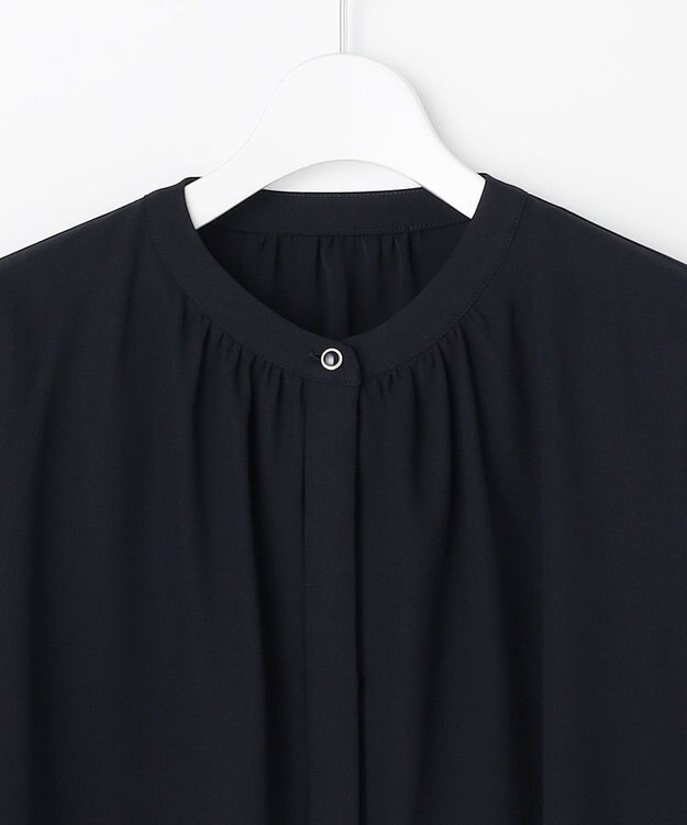 ANY SIS S ノーブルジョーゼット ブラウス ネイビー