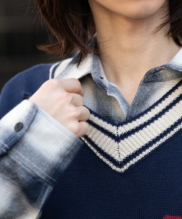 WEGO ダメージチルデンベスト ネイビー