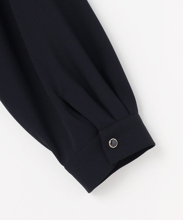 ANY SIS S ノーブルジョーゼット ブラウス ネイビー