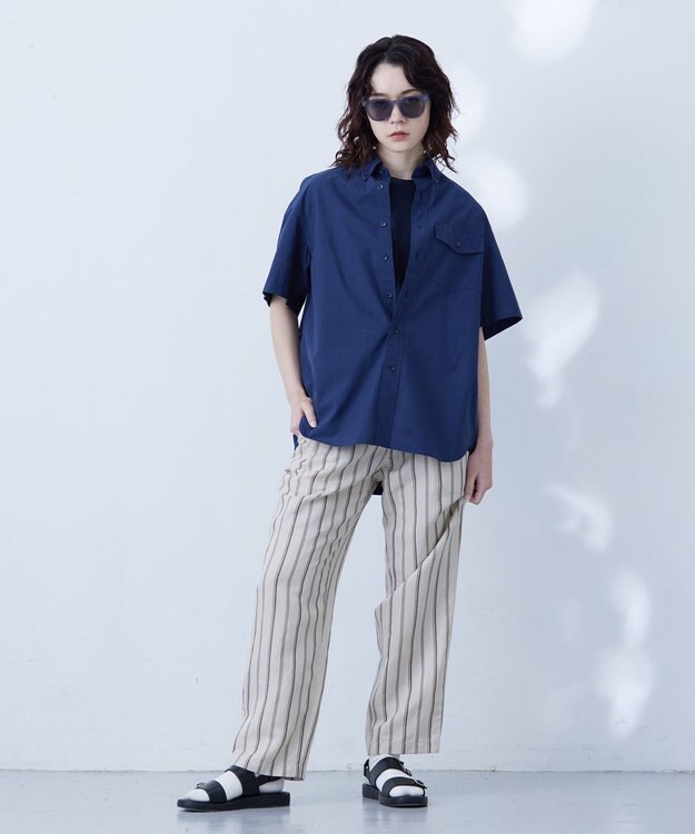 J.PRESS YORK STREET 【WOMEN】フレンチスリーブ プルオーバー ネイビー系