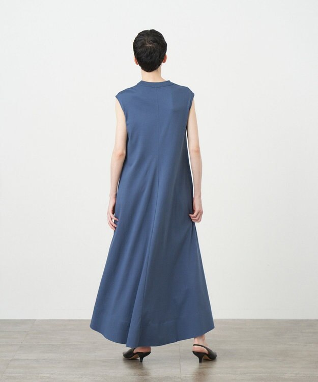 ATON 48/2 ORGANIC JERSEY | ノースリーブドレス NAVY