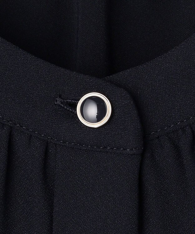 ANY SIS S ノーブルジョーゼット ブラウス ネイビー