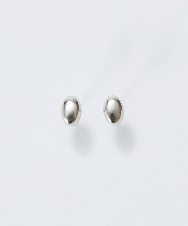 Phoebe 【金属アレルギー対応】メタルビーンズピアス　シルバー/サージカルステンレス シルバー