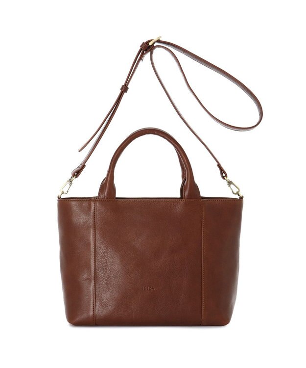 IBIZA カンビアール　牛革　2WAYバッグ 濃茶