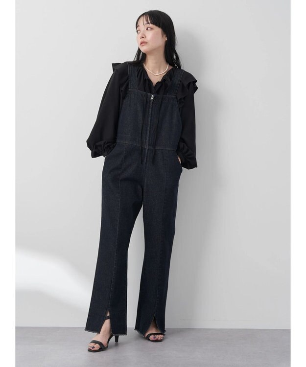 earth music&ecology オーバーオールデニム Dark Indigo