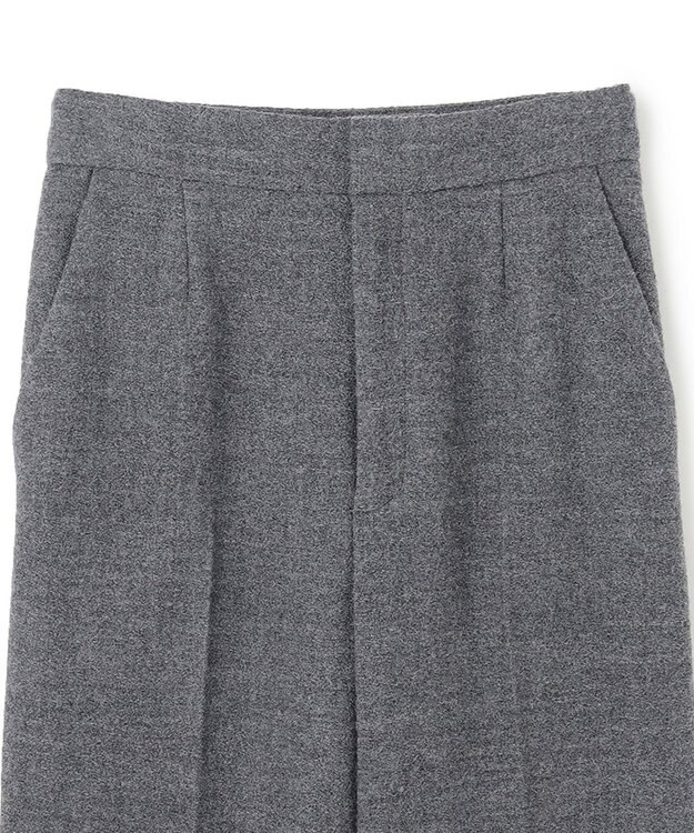 BEIGE， MILLAM / フェイクレザーパッチワイドパンツ Md Gray