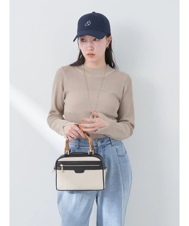 earth music&ecology シアーリブニットプルオーバー Beige