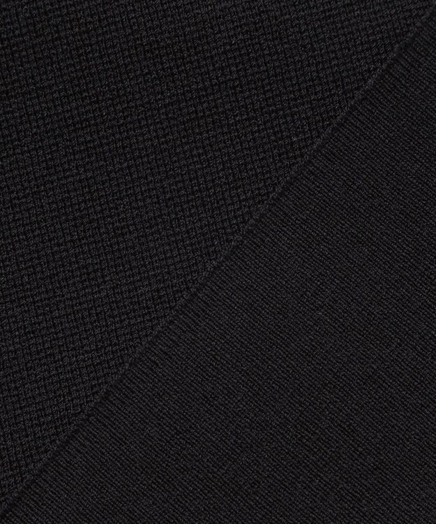 BEIGE， NADIA / ストレッチ スキッパーニット Black