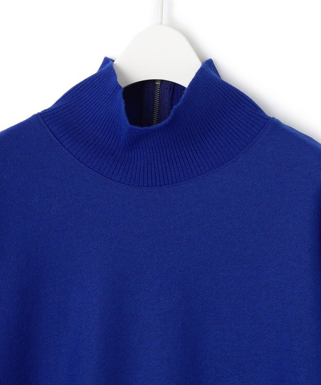 ICB ウールナイロンツイルジャージ ハイネックワンピース ロイヤルブルー系