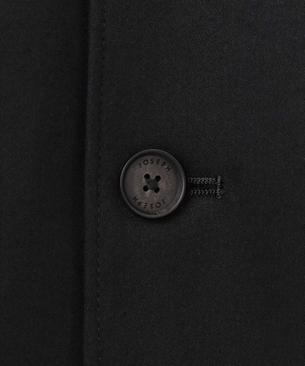 JOSEPH HOMME スムースサテンストレッチ　CPOシャツ ブラック系