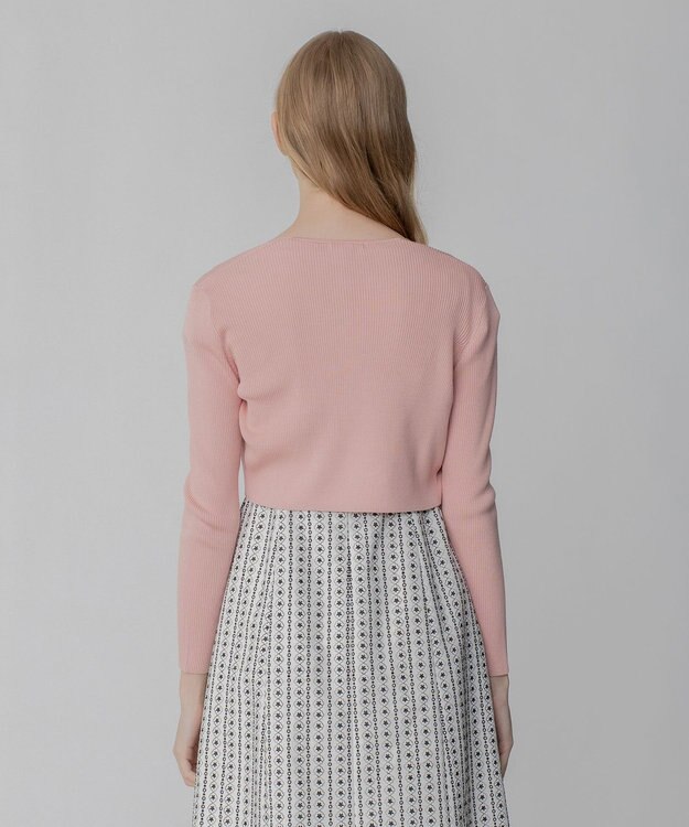 TOCCA 【洗える！】SILK RIB BOLERO ボレロ ピンク系