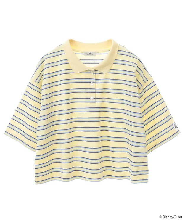 earth music&ecology Ｆｉｎｄｉｎｇ　Ｎｅｍｏ／ボーダーポロシャツ Yellow