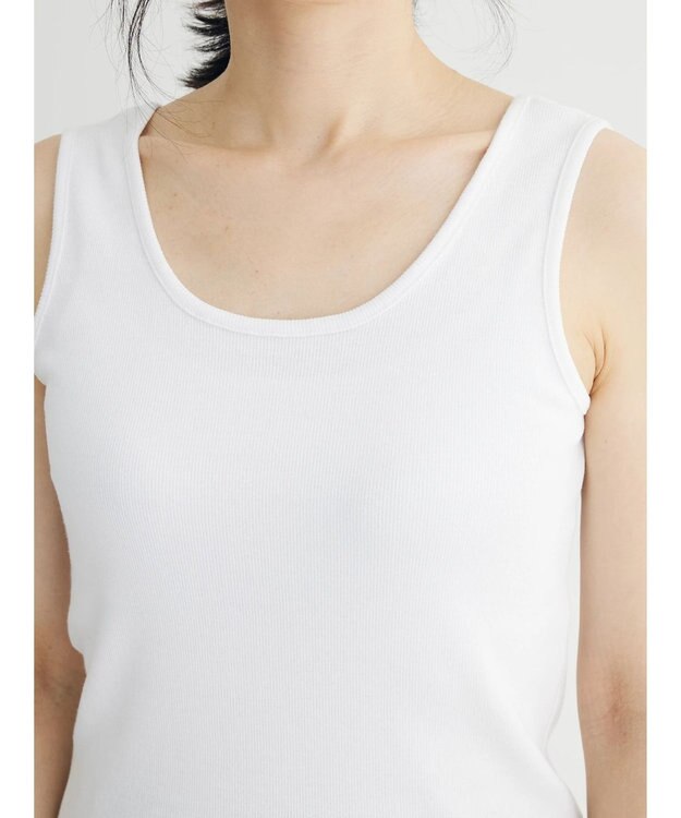 Green Parks BESTPRICE 2WAYリブタンクトップ White