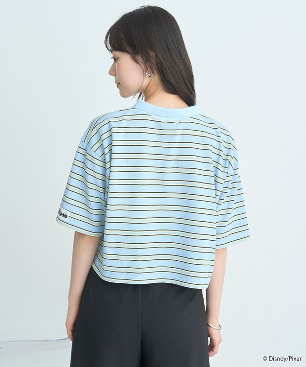 earth music&ecology Ｆｉｎｄｉｎｇ　Ｎｅｍｏ／ボーダーポロシャツ Light Blue