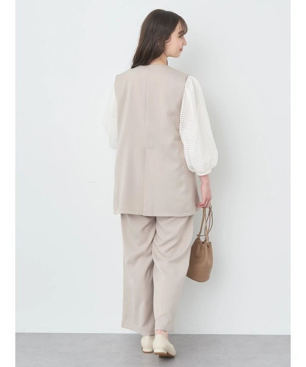 earth music&ecology リラックスワイドパンツ Beige