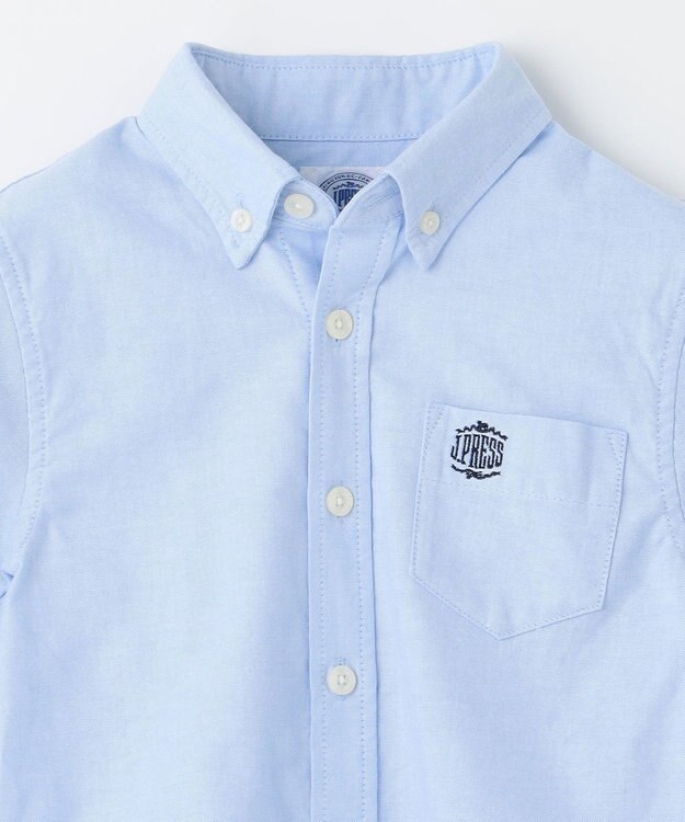 J.PRESS KIDS 【110-130cm】ドレスオックス 半袖 シャツ サックスブルー系