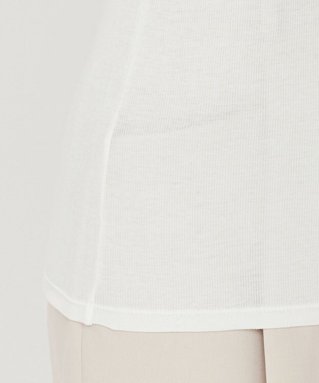 uncrave アルビニスタシフォンテレコ ハイネックカットソー（uncrave STANDARD） オフ