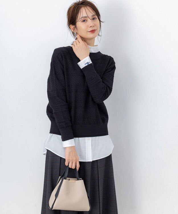 組曲 ノットデザインMINI バッグ ライトグレー系