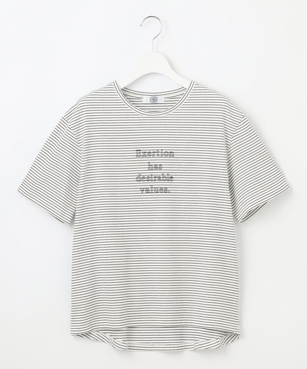 J.PRESS LADIES S ロゴTシャツ ブラック系1