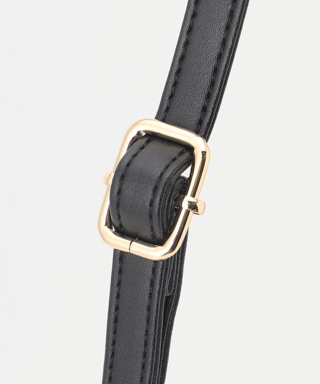 ANY マジカルライト縦型ショルダーバッグ ブラック