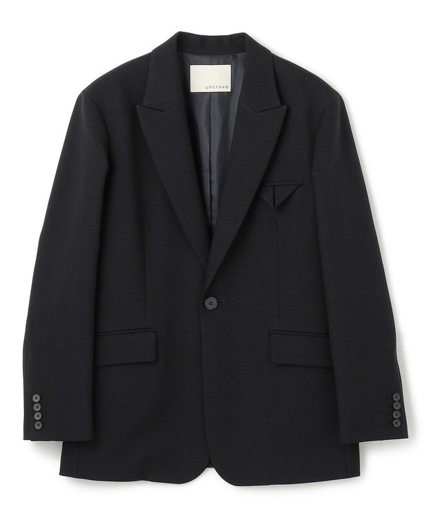 uncrave プレーンスーツ ジャケット（uncrave WHITE） ブラック