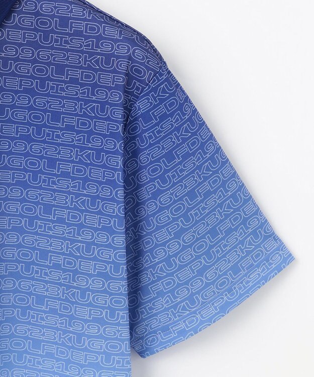 23区GOLF 【MEN】【UVケア/吸水速乾】グラデーションロゴ 半袖ポロシャツ ダルブルー系5