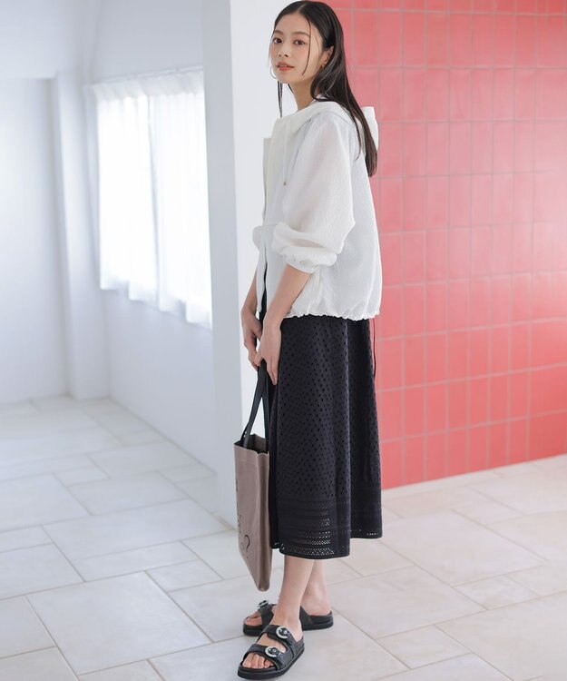 組曲 L シアージャカード ブルゾン ホワイト系