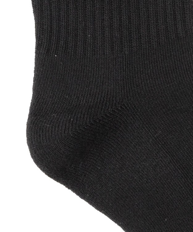 WEGO メタルリボンクルーソックス ブラック