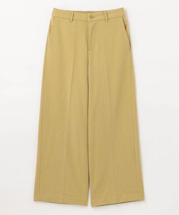 ANY 【ウエストゴム/ストレッチ/裏起毛】シークレットウォーム　ワイド イエロー