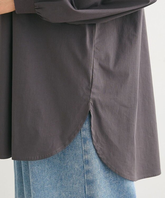 Green Parks ミニケーブルドッキングニットチュニック Charcoal Gray