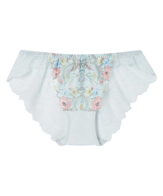 une nana cool Steppe Flower 総レースショーツ グレイッシュブルー
