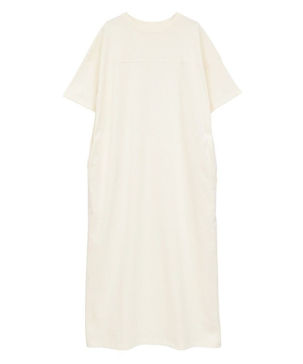 CRAFT STANDARD BOUTIQUE ビッグシルエット5分袖ワンピース Ivory