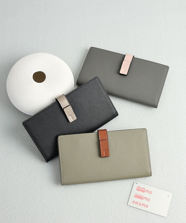 style code 【PADMA/パドマ】ベルトデザイン　シュリンクレザー薄マチ長財布 オリーブ