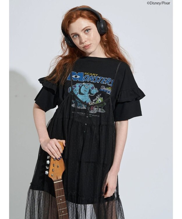 AMERICAN HOLIC フリルＴシャツ／Ｍｏｎｓｔｅｒｓ　ｉｎｃ Black