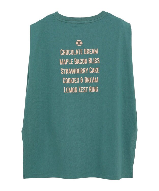 AMERICAN HOLIC ロゴ刺繍ノースリーブプルオーバー Green