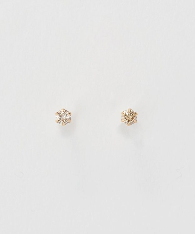 Phoebe 【K10】一粒ダイヤモンドピアス　ゴールド ゴールド